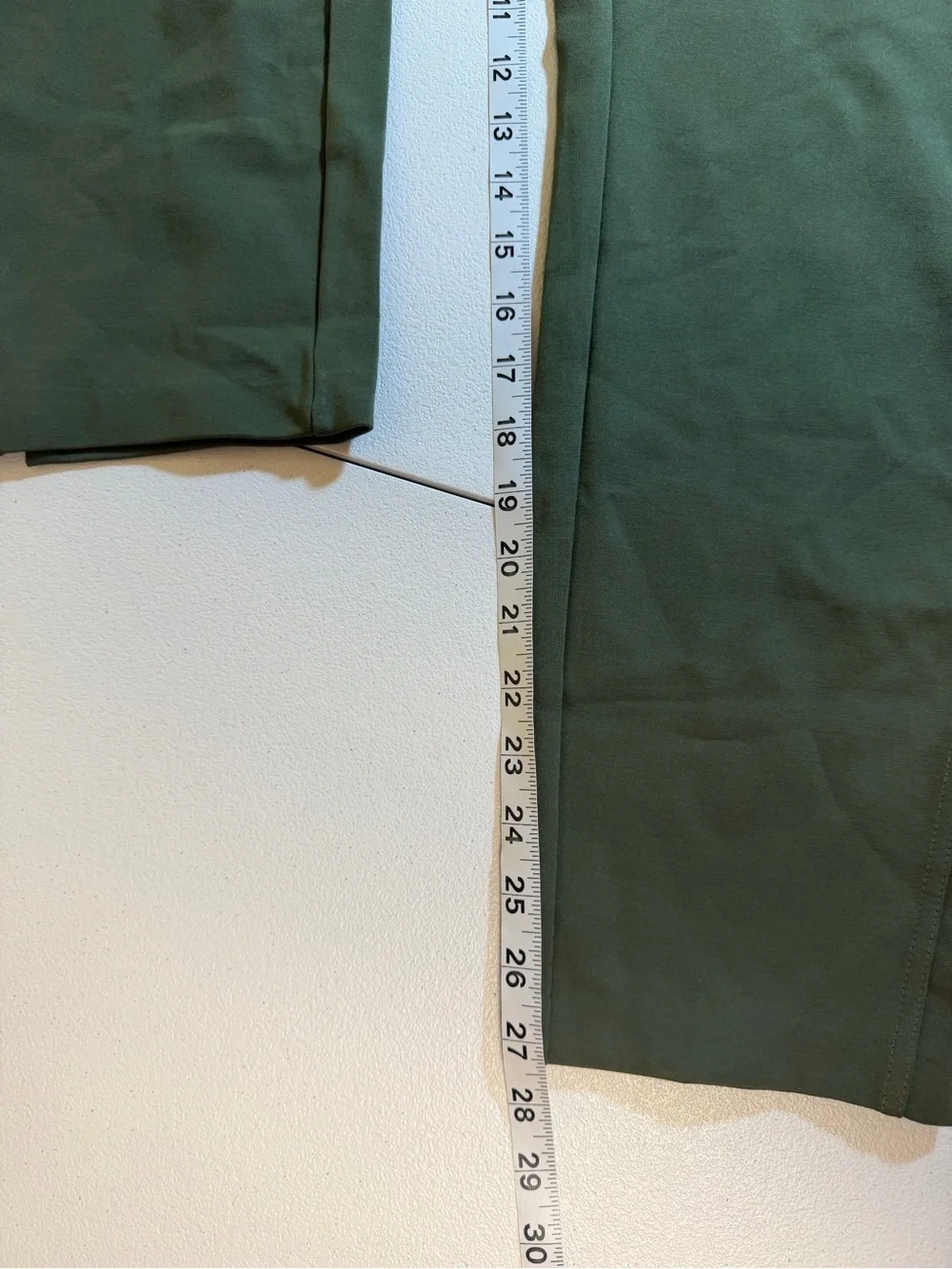 Express Olive Green Pull-On Ankle Pants Size XL High Rise Stretch Slim Leg NWT - Picture 8 of 10
